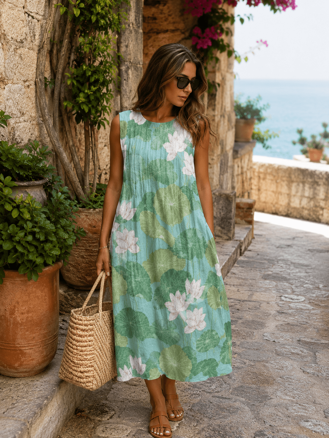 Jardín — Vestido Estampado de Verano | Luna Ferrer - Luna Ferrer Vestidos