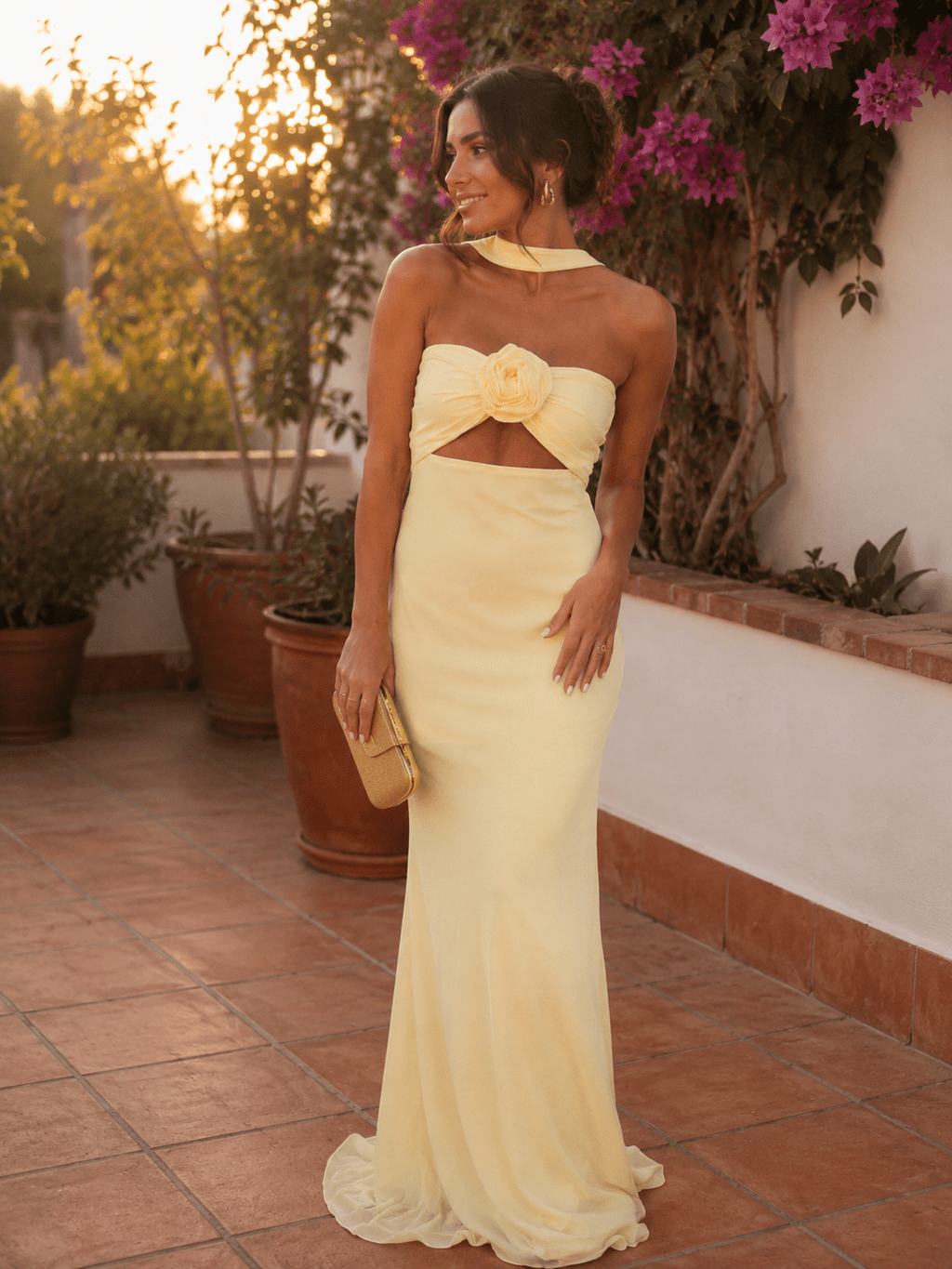 Sofía — Vestido Pastel con Bufanda Incluida | Luna Ferrer - Luna Ferrer Vestidos