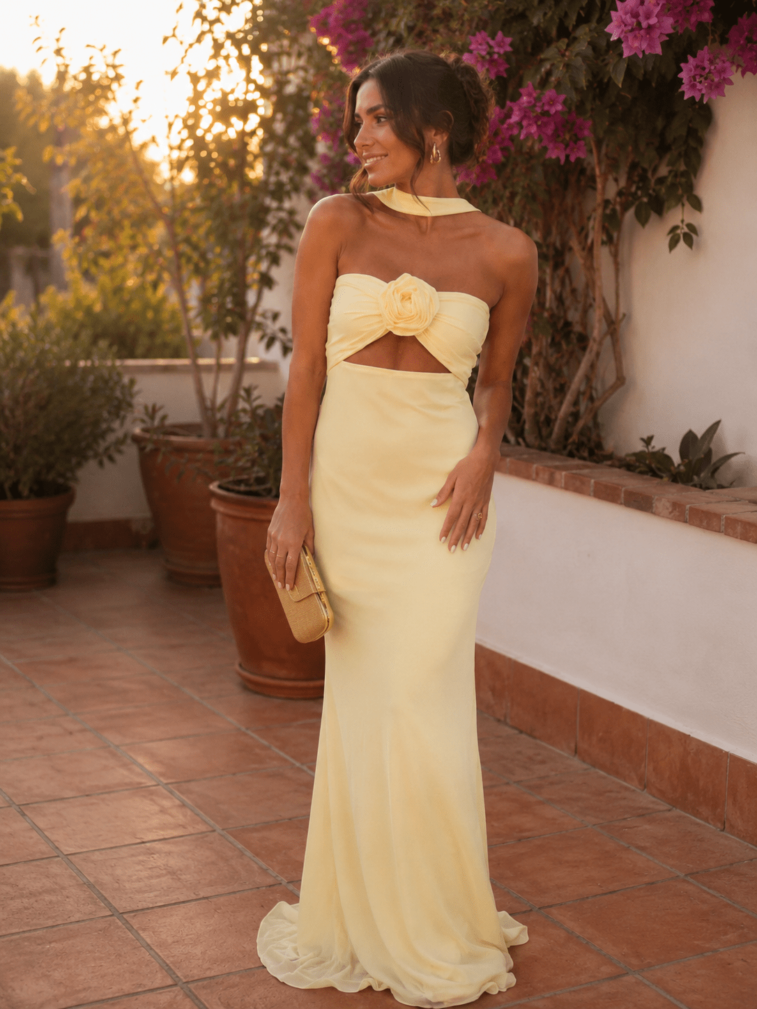 Sofía — Vestido Pastel con Bufanda Incluida | Luna Ferrer - Luna Ferrer Vestidos