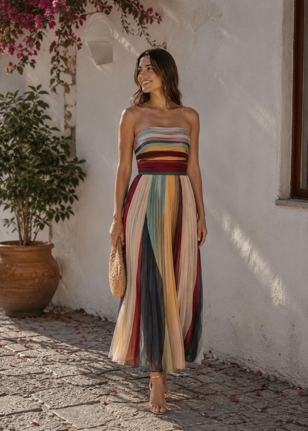 Mosaico — Vestido Estampado Multicolor | Luna Ferrer - Luna Ferrer Vestidos
