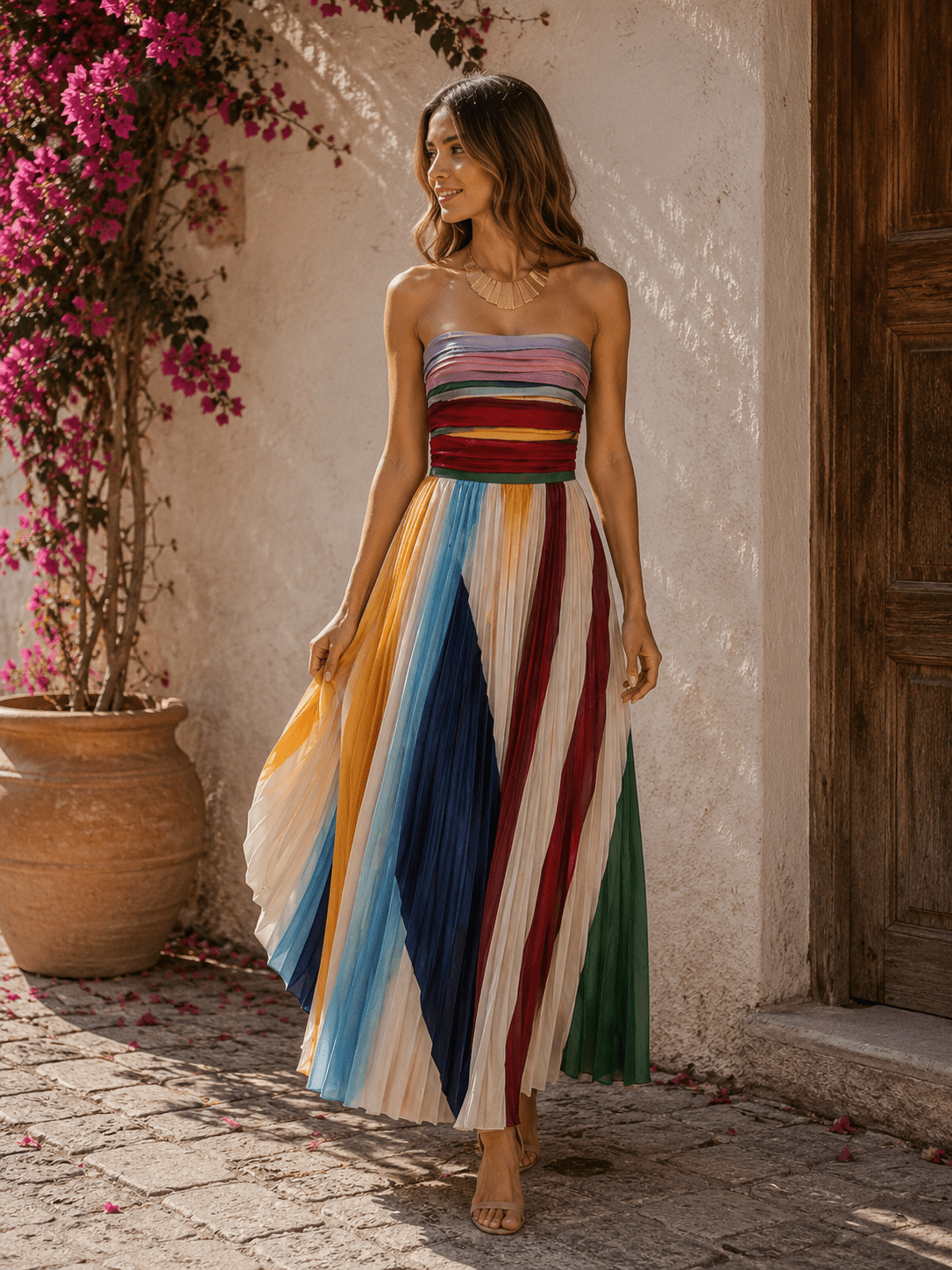 Mosaico — Vestido Estampado Multicolor | Luna Ferrer - Luna Ferrer Vestidos