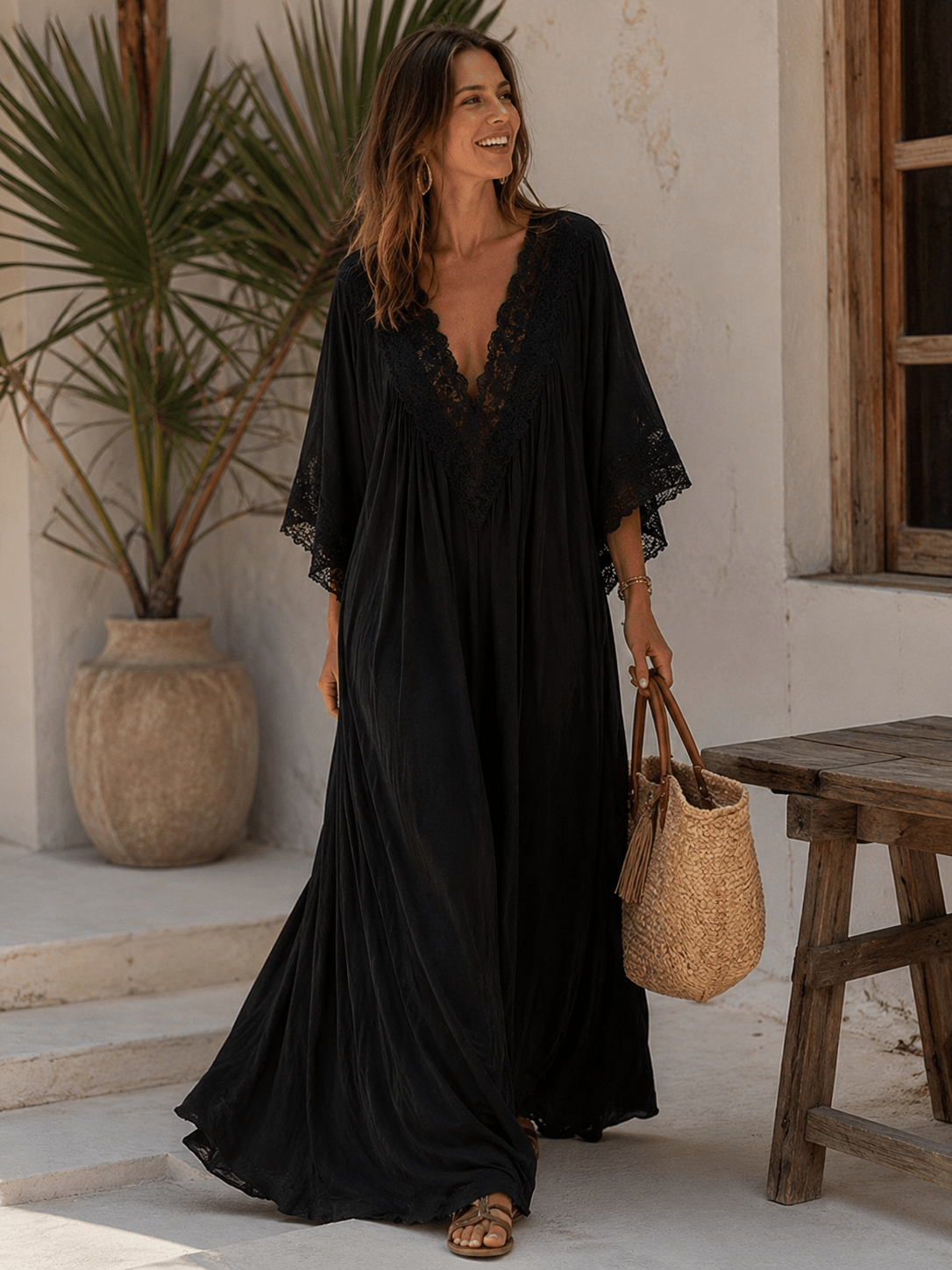 Dualma — Vestido Maxi de Manga Larga | Luna Ferrer - Luna Ferrer Vestidos