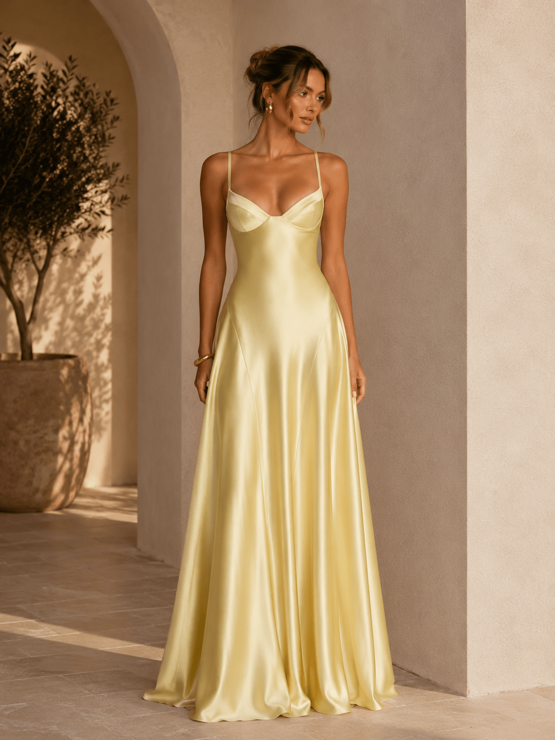 Diana Vestido Amalfi lujoso, elegante y de alfombra roja - Luna Ferrer