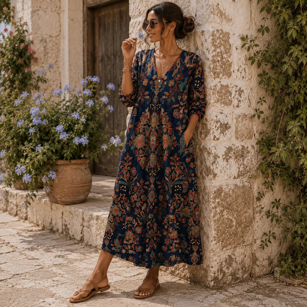 Persia — Vestido Maxi Estampado | Luna Ferrer - Luna Ferrer