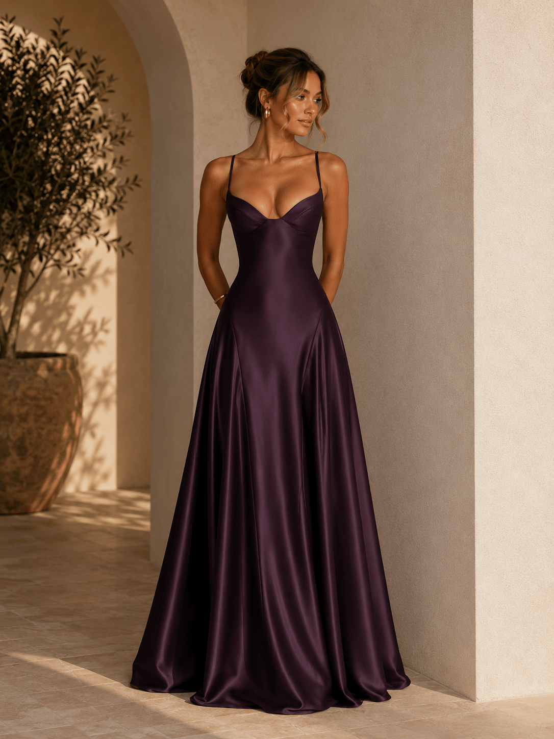 Diana Vestido Amalfi lujoso, elegante y de alfombra roja - Luna Ferrer