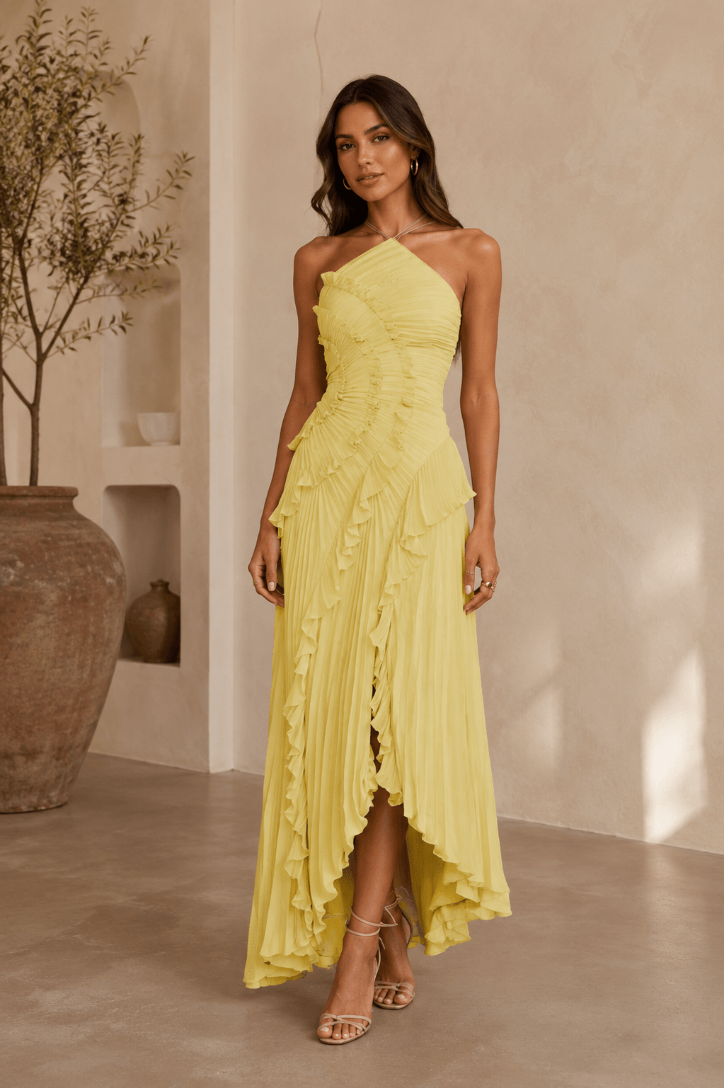 Isabela — Vestido de Volantes en Espiral | Luna Ferrer - Luna Ferrer