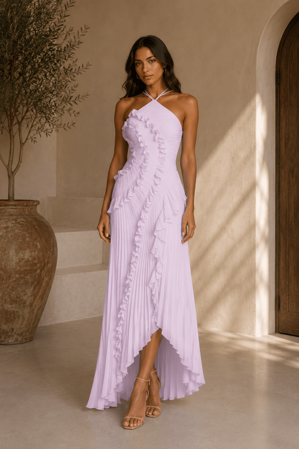 Isabela — Vestido de Volantes en Espiral | Luna Ferrer - Luna Ferrer