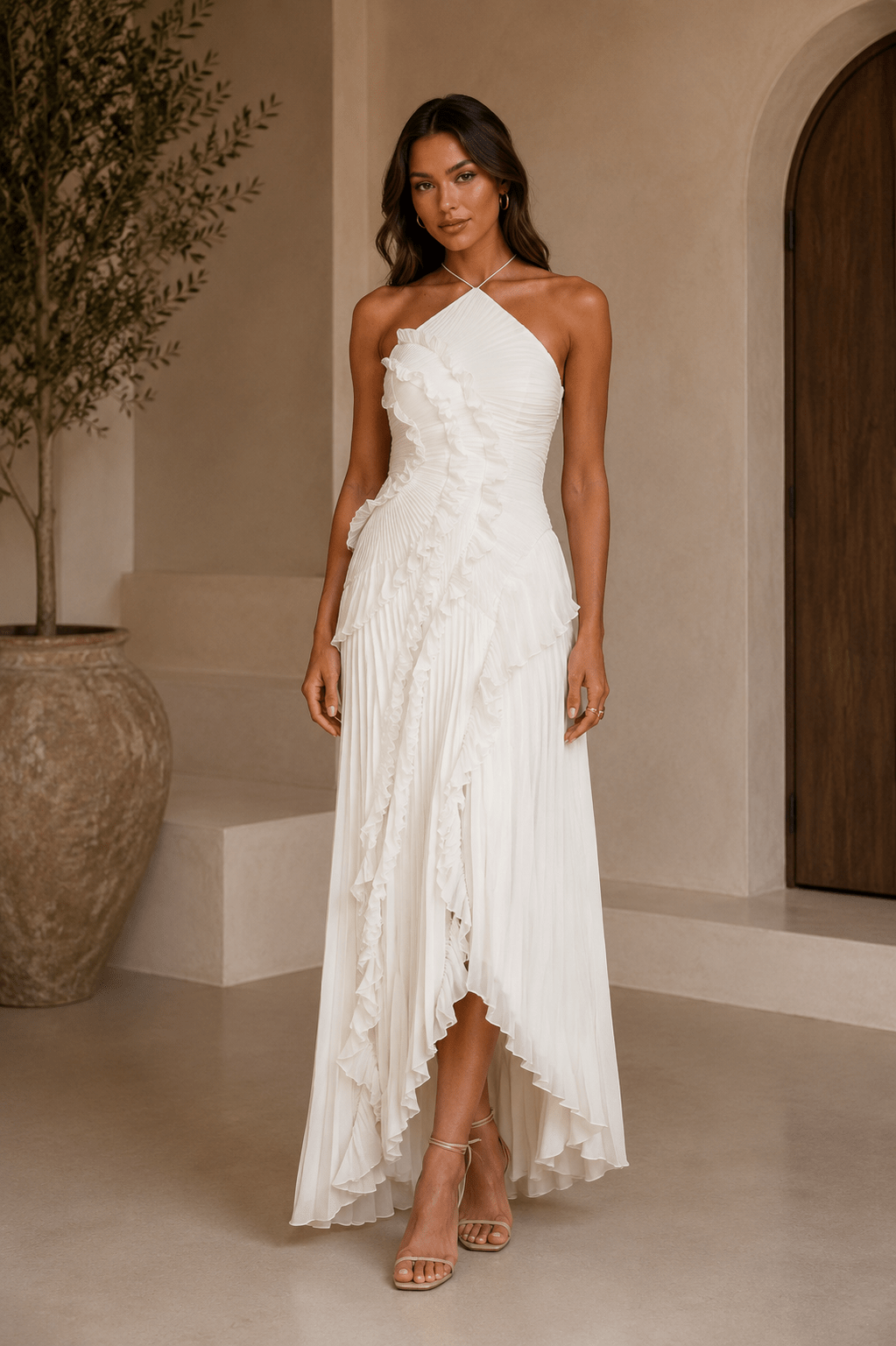 Isabela — Vestido de Volantes en Espiral | Luna Ferrer - Luna Ferrer