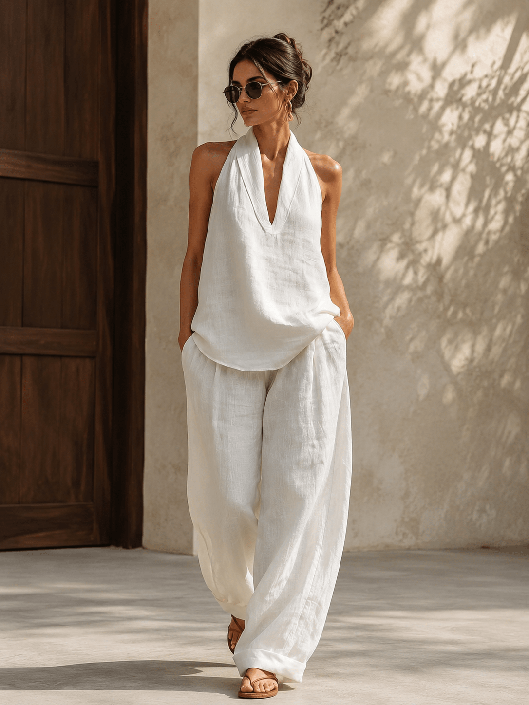 Sofía — Conjunto de Dos Piezas Camisa y Pantalón | Luna Ferrer - Luna Ferrer