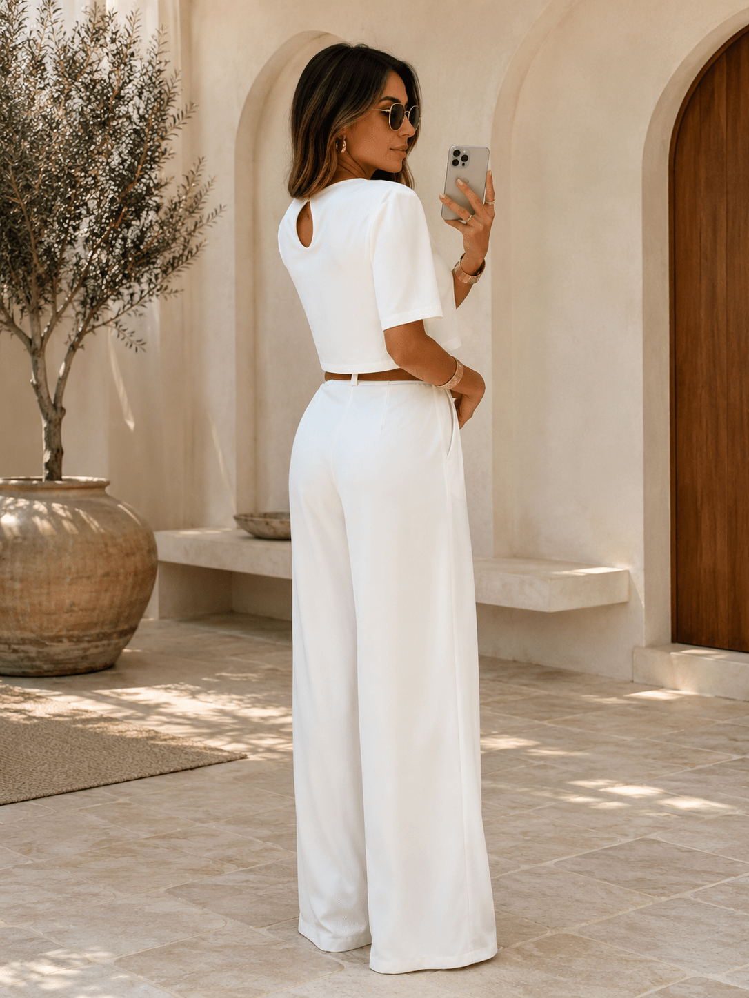 Isabelle — Conjunto de Dos Piezas Camiseta y Pantalón | Luna Ferrer - Luna Ferrer