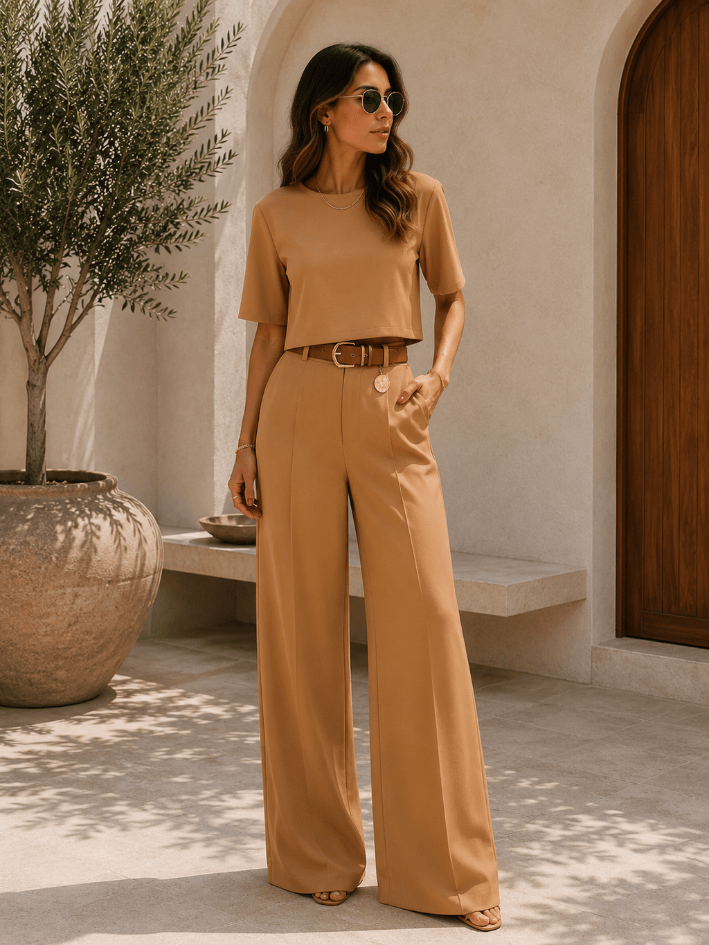 Isabelle — Conjunto de Dos Piezas Camiseta y Pantalón | Luna Ferrer - Luna Ferrer