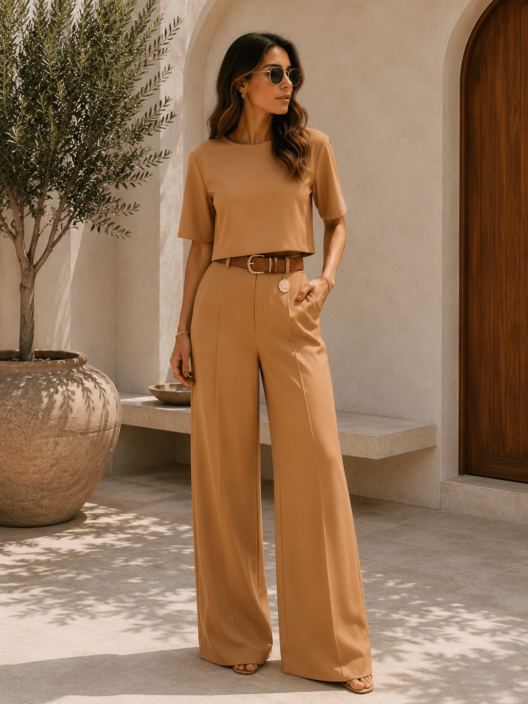 Isabelle — Conjunto de Dos Piezas Camiseta y Pantalón | Luna Ferrer - Luna Ferrer