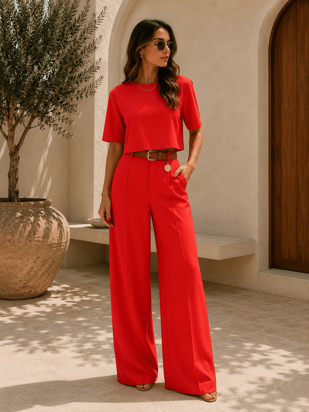 Isabelle — Conjunto de Dos Piezas Camiseta y Pantalón | Luna Ferrer - Luna Ferrer