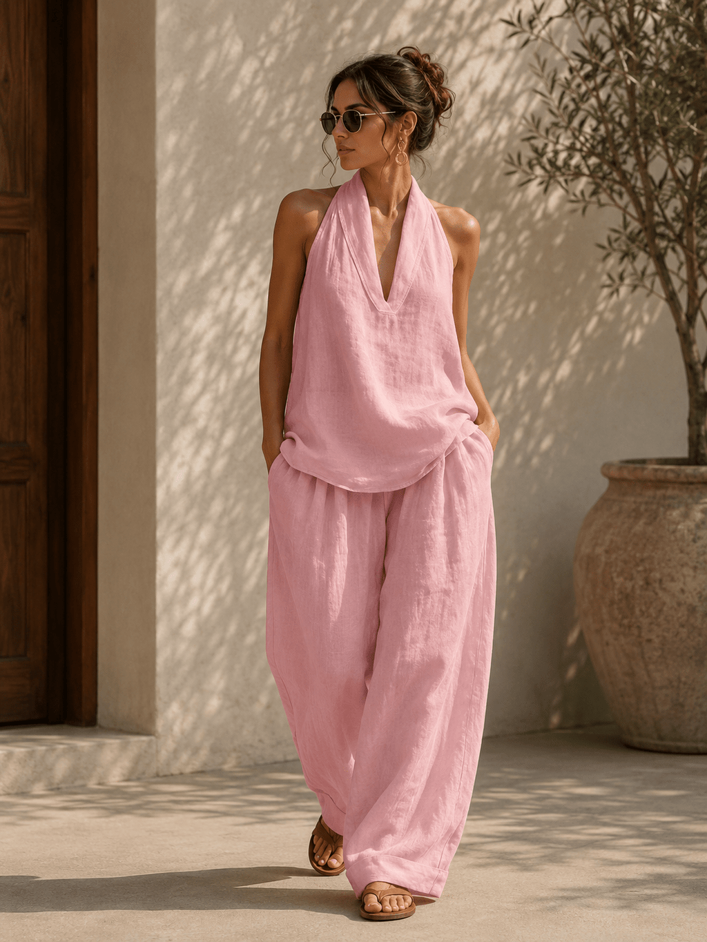 Sofía — Conjunto de Dos Piezas Camisa y Pantalón | Luna Ferrer - Luna Ferrer
