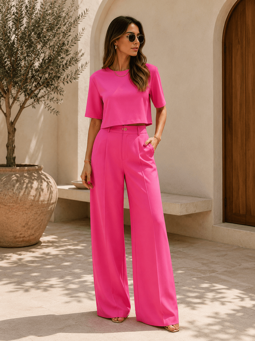 Isabelle — Conjunto de Dos Piezas Camiseta y Pantalón | Luna Ferrer - Luna Ferrer