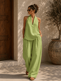 Sofía — Conjunto de Dos Piezas Camisa y Pantalón | Luna Ferrer - Luna Ferrer