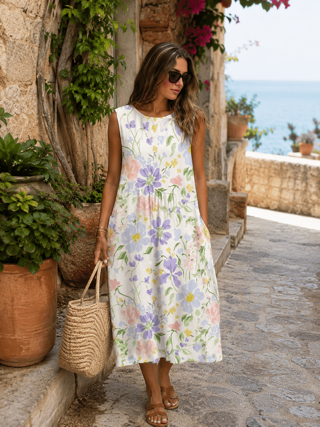 Jardín — Vestido Estampado de Verano | Luna Ferrer - Luna Ferrer Vestidos