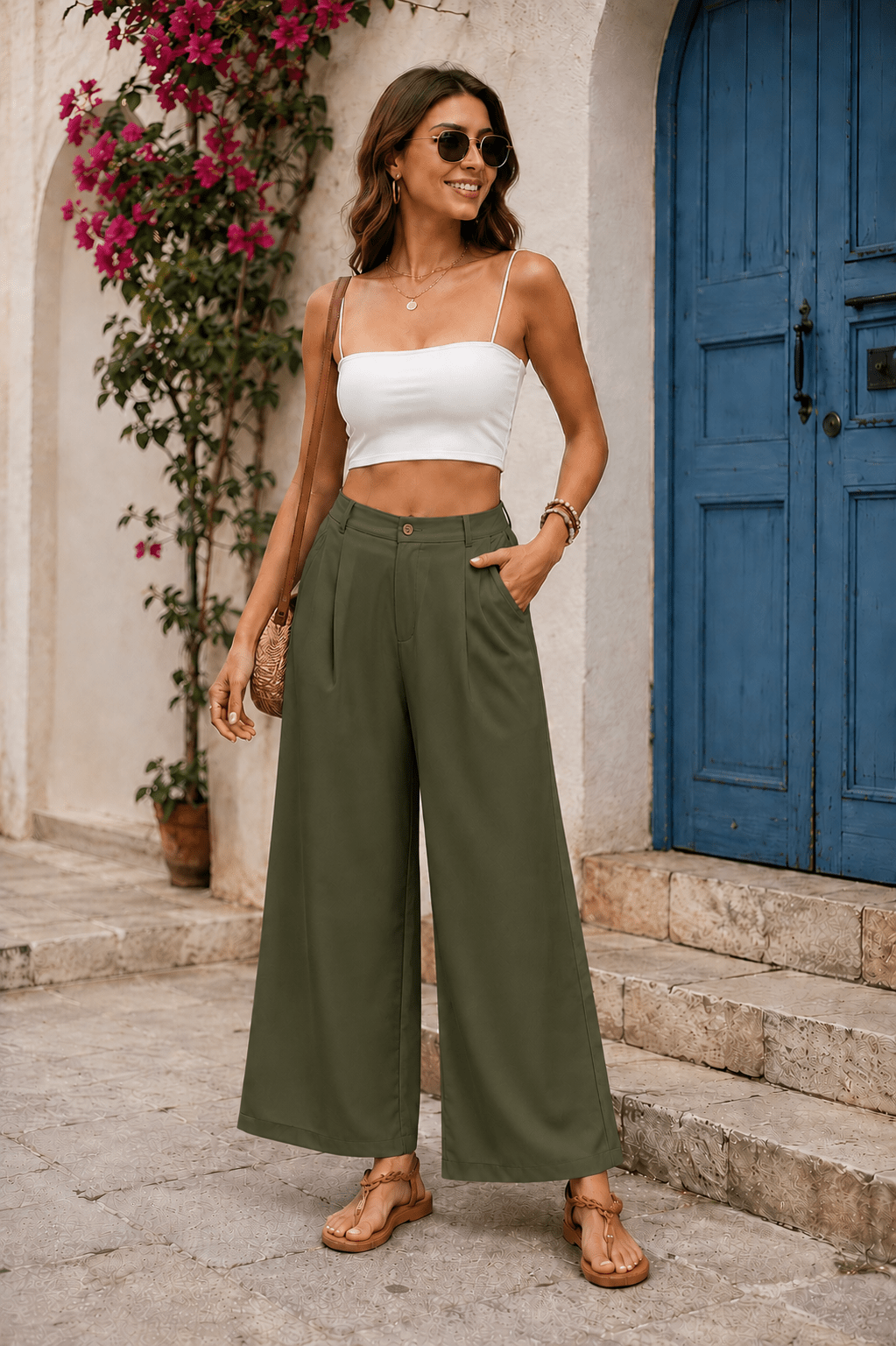 Tamara Pantalones Elegantes de Lino - Luna Ferrer