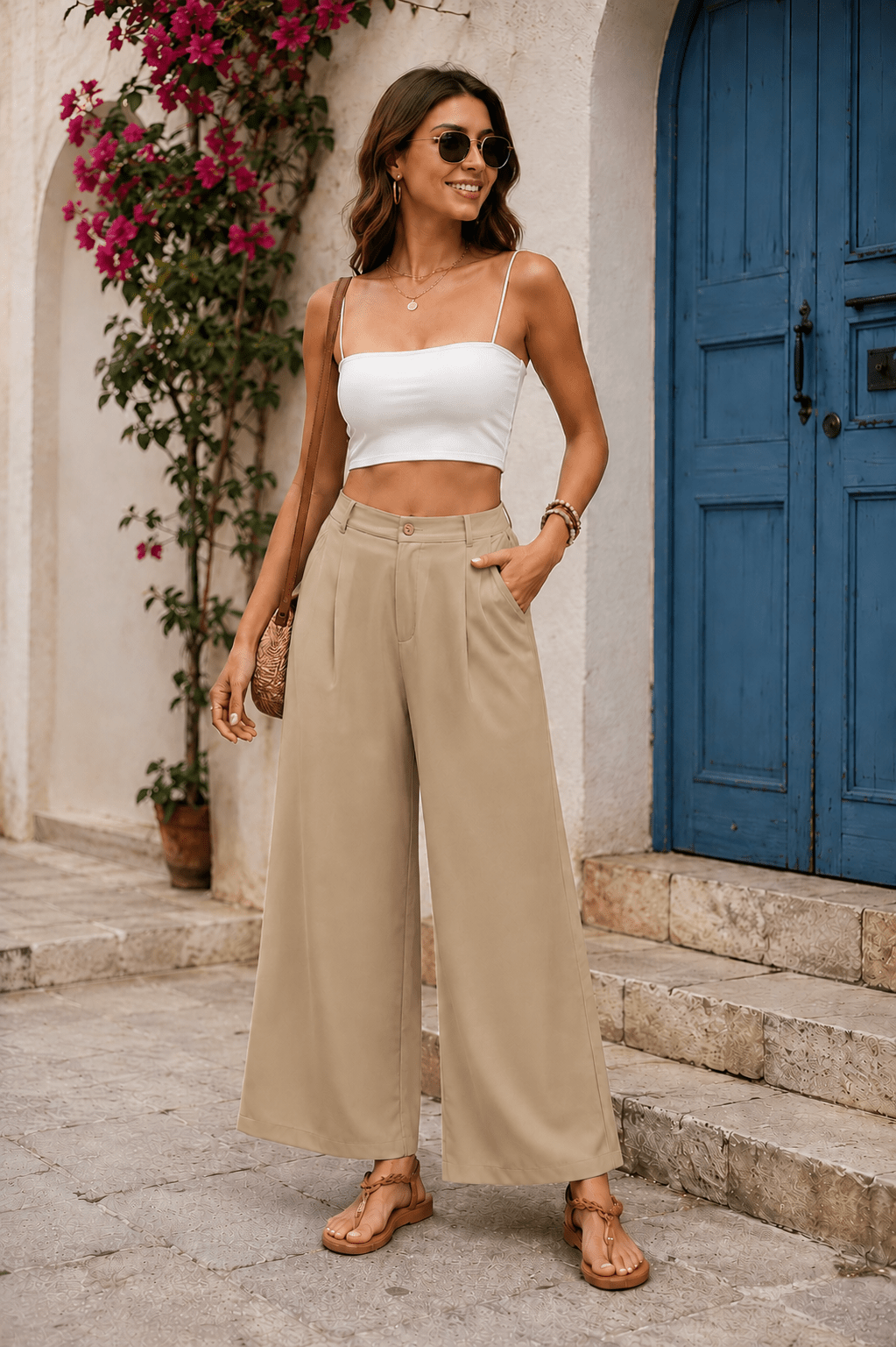 Tamara Pantalones Elegantes de Lino - Luna Ferrer