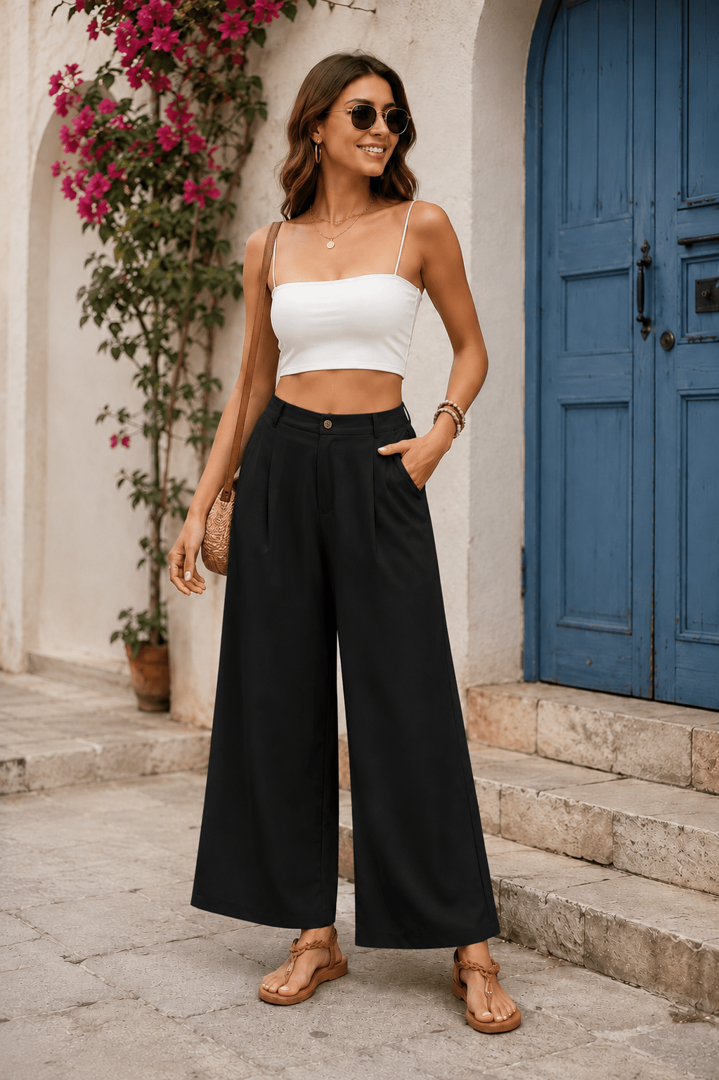 Tamara Pantalones Elegantes de Lino - Luna Ferrer