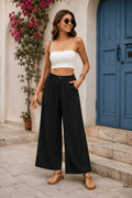 Tamara Pantalones Elegantes de Lino - Luna Ferrer