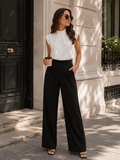 Lucía — Pantalón Negro Esencial - Luna Ferrer