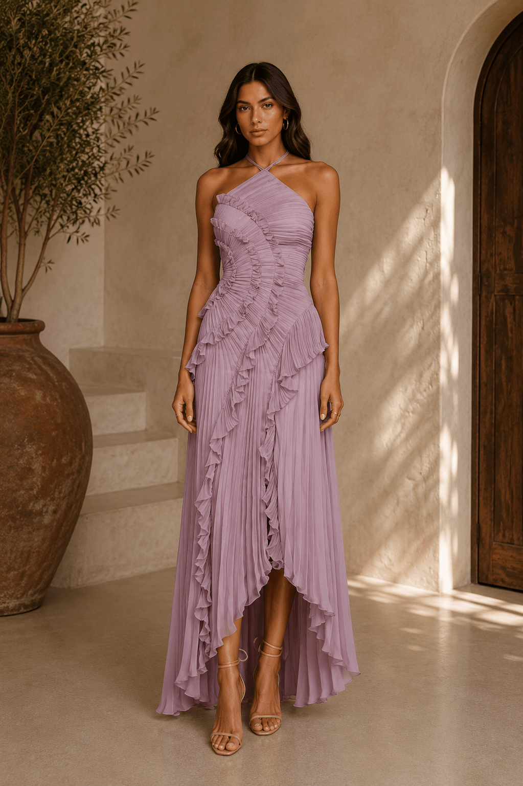 Isabela — Vestido de Volantes en Espiral | Luna Ferrer - Luna Ferrer