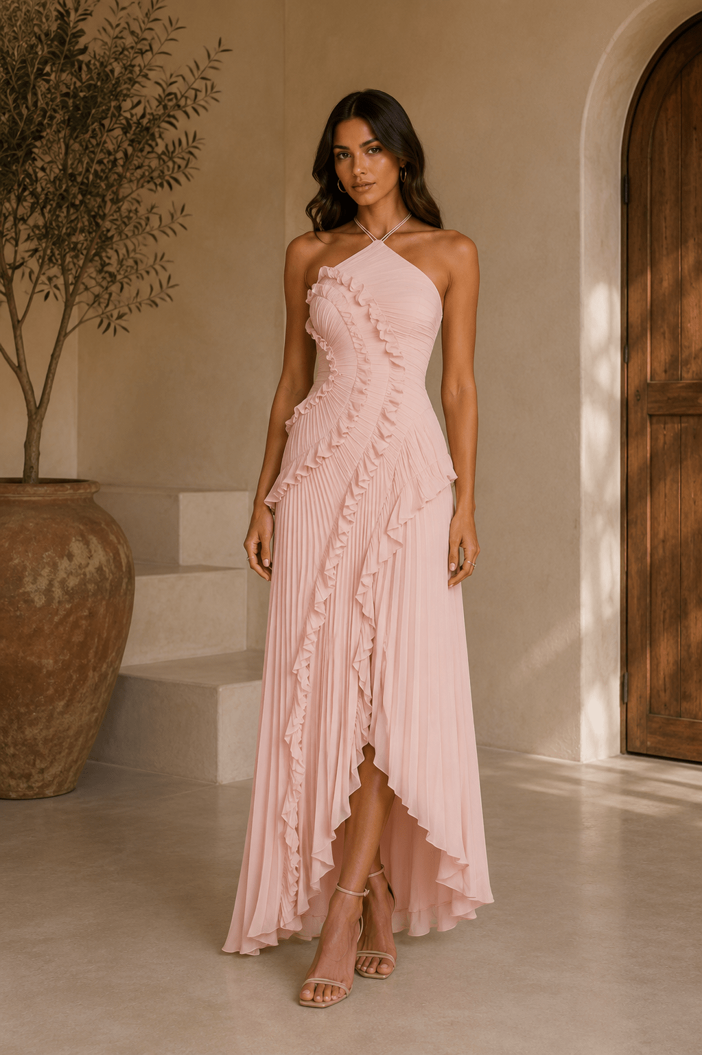 Isabela — Vestido de Volantes en Espiral | Luna Ferrer - Luna Ferrer