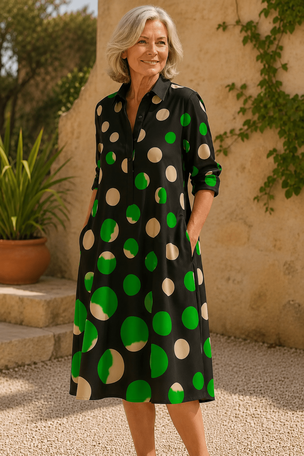 Jade — Kimono Largo Verde y Negro | Luna Ferrer - Luna Ferrer