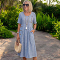 Bruma — Vestido Midi de Manga Corta | Luna Ferrer - Luna Ferrer Vestidos