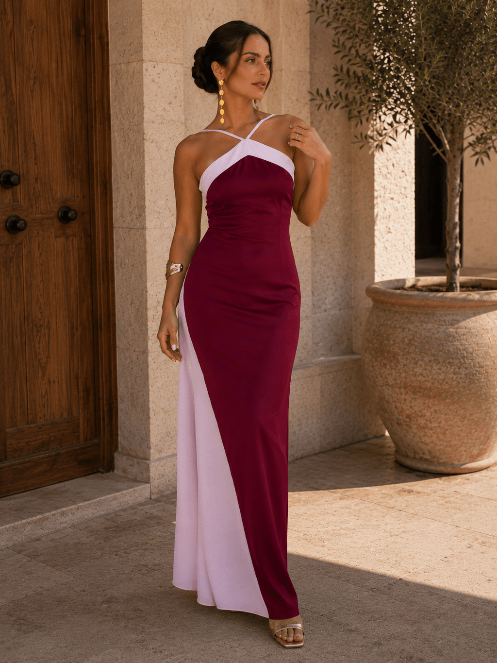 Maria Vestido Carmesí - Luna Ferrer