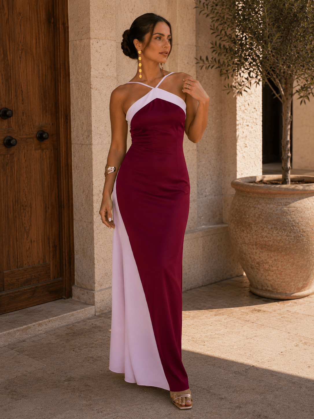 Maria Vestido Carmesí - Luna Ferrer