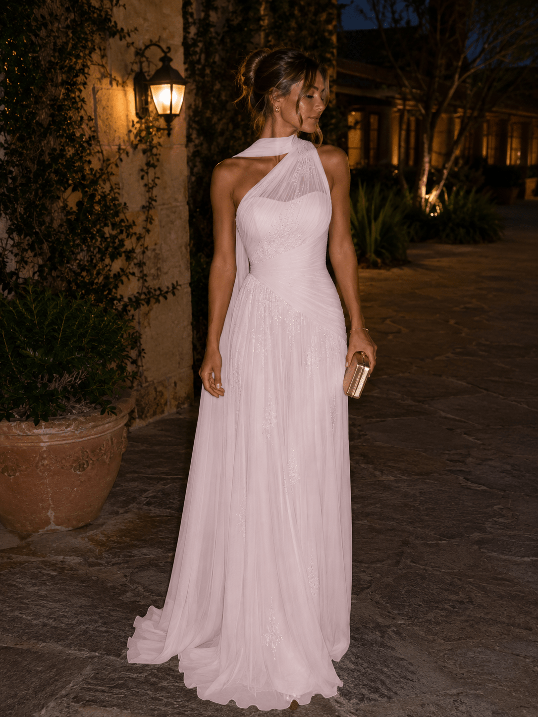 Tamara Vestido Aurora Dorada - Luna Ferrer