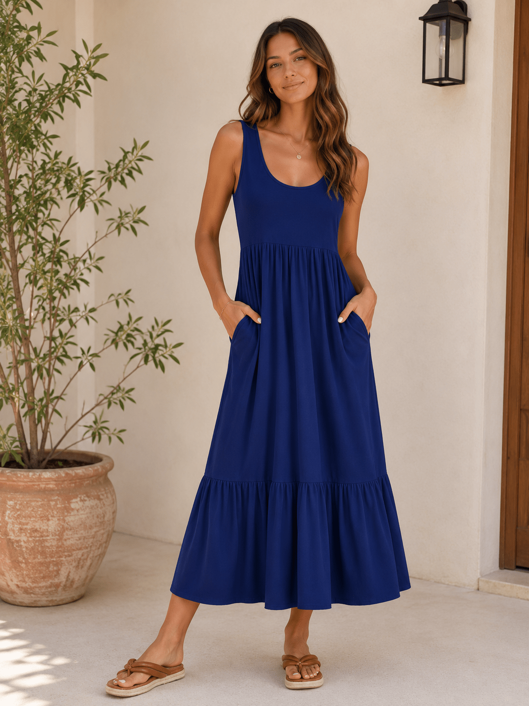 Escarlata — Vestido Largo de Manga Larga | Luna Ferrer - Luna Ferrer Vestidos