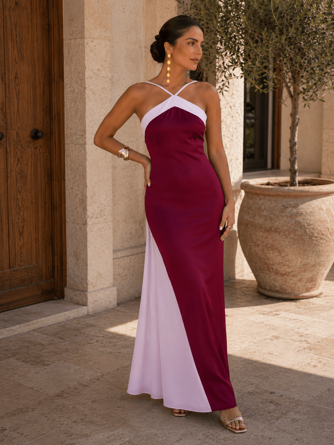 Maria Vestido Carmesí - Luna Ferrer