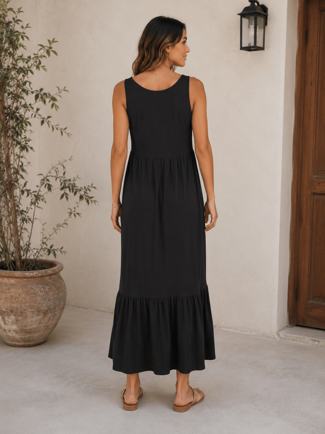 Escarlata — Vestido Largo de Manga Larga | Luna Ferrer - Luna Ferrer Vestidos